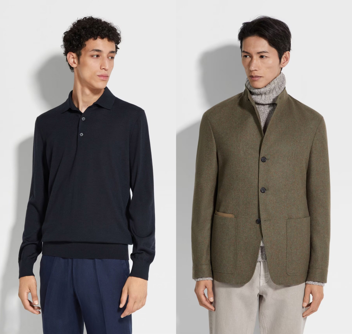 Model memakai produk Zegna (Sumber foto: https://www.zegna.com/)