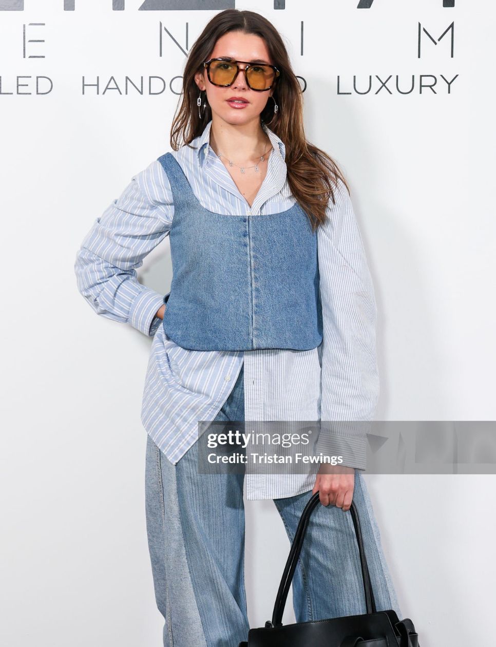 Chiara King attends the E.L.V. Denim Presentation during London Fashion Week February 2025 on February 20, 2025 in London, England. (Photo by Tristan Fewings/Getty Images)