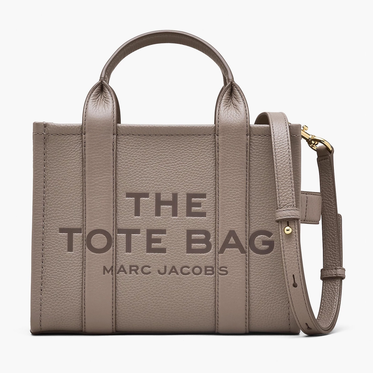 Desain tote bag Marc Jacobs pada bagian depan (Sumber foto: https://www.marcjacobs.com/)