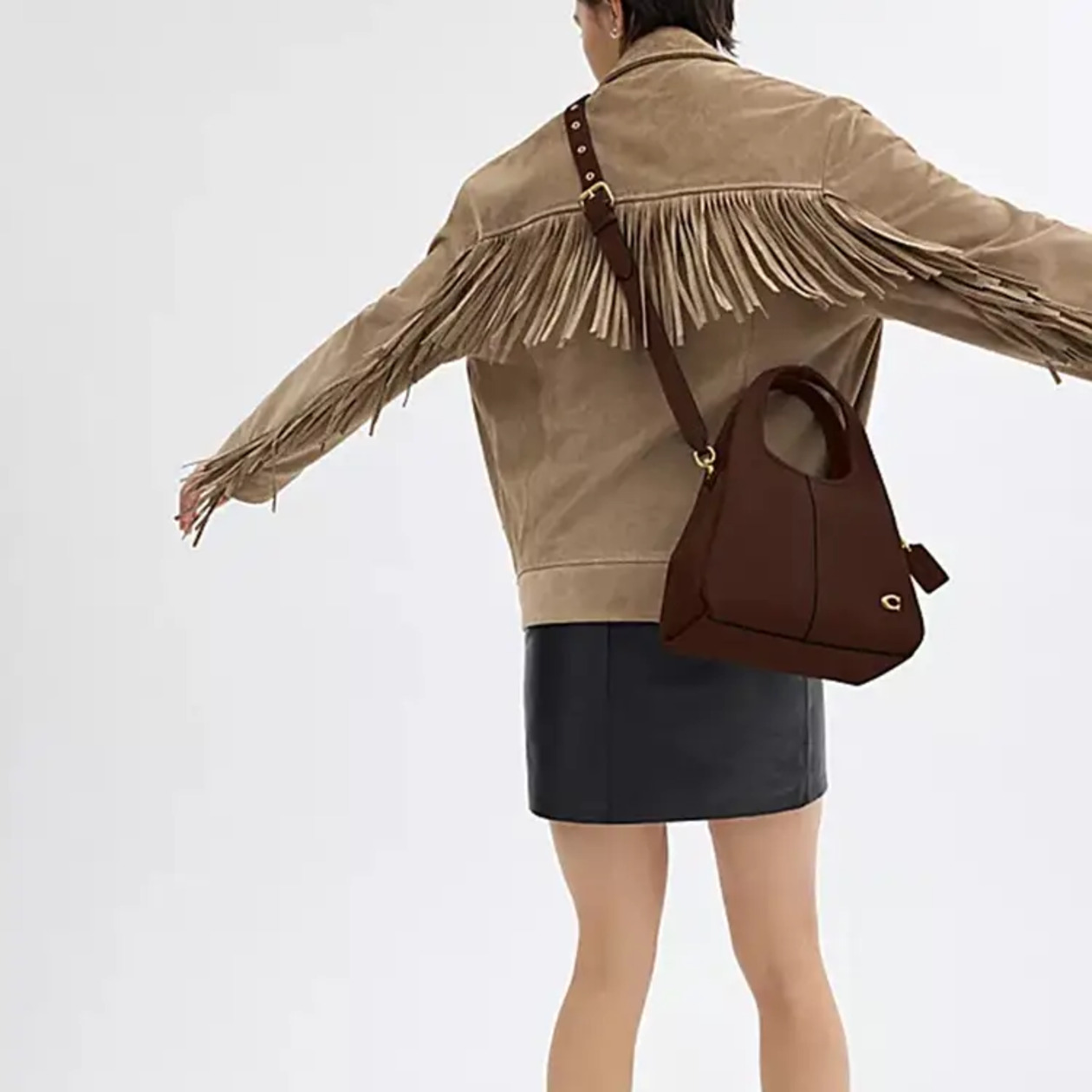 2. Coach Lana 23 Handle Bag Maple