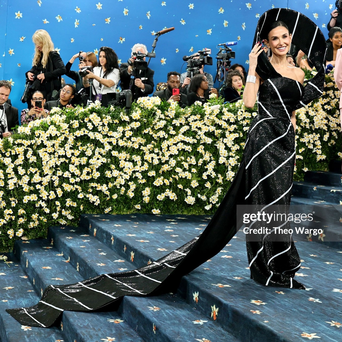 8. Demi Moore in Thom Browne