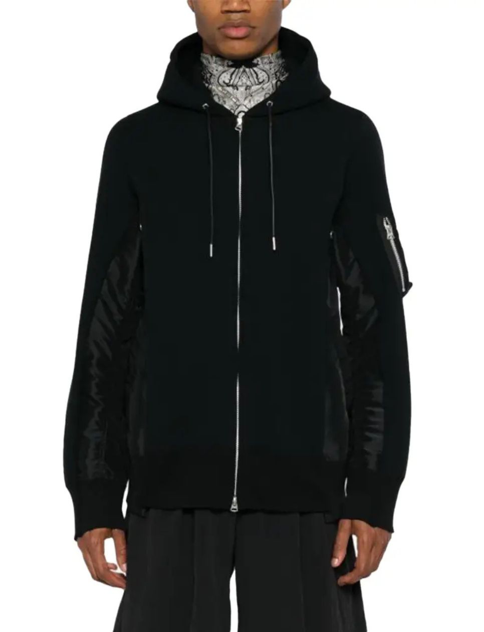 2. Sponge Sweat x Nylon Twill Hoodie Jacket