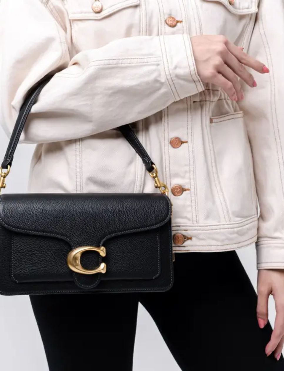 4. Coach Tabby 26 Shoulder Bag Black