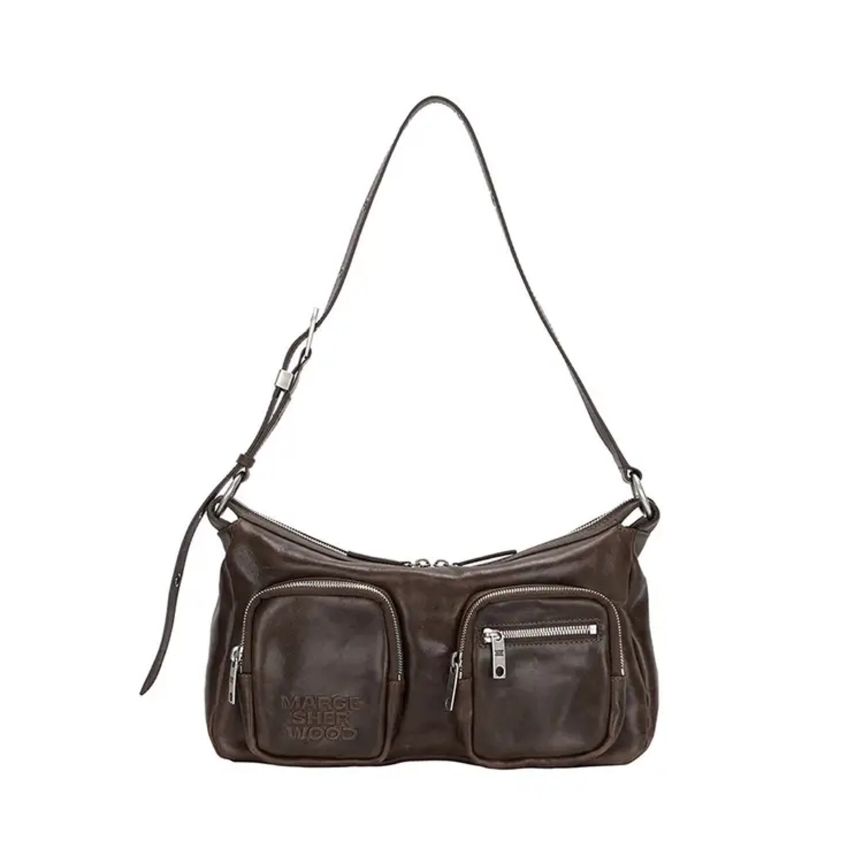 5. Margesherwood Outpocket Hobo Bag Washed Brown