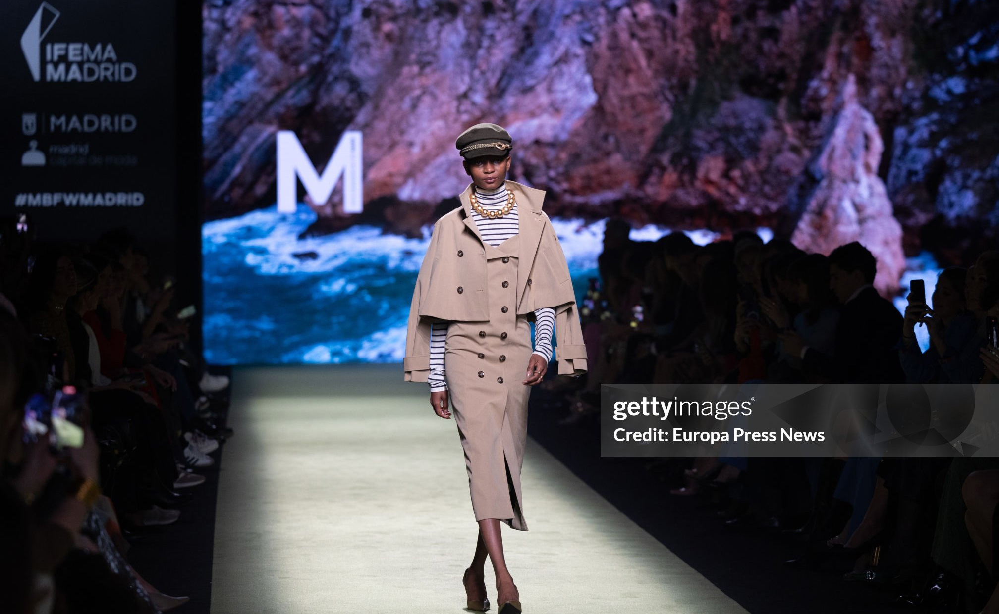 MADRID, SPAIN - FEBRUARY 22: A model parades during the Lola Casademunt by Maite fashion show at the 81st edition of the Mercedes Benz Fashion Week (MBFW), at IFEMA Madrid, on 22 February, 2025 in Madrid, Spain. IFEMA Madrid hosts the Mercedes-Benz Fashion Week Madrid (MBFW) from February 19 to 23. (Photo By Ricardo Rubio/Europa Press via Getty Images) Getty Image
