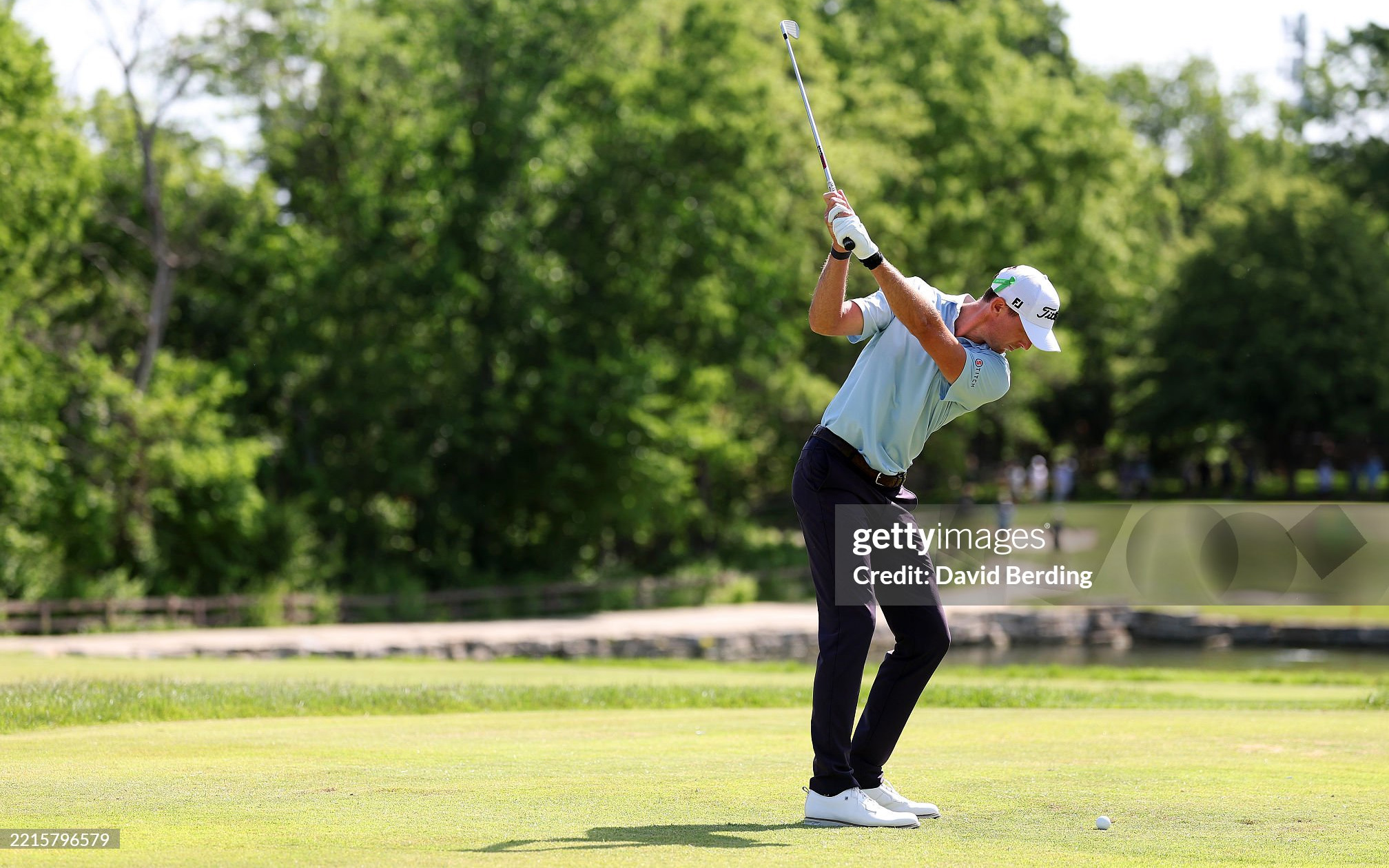KANSAS CITY, MISSOURI - MAY 18: Carter Jenkins of the United States plays his shot on the fifth hole during the final round of the AdventHealth Championship 2025 at Blue Hills Country Club on May 18, 2025 in Kansas City, Missouri. (Photo by David Berding/Getty Images) Getty Image