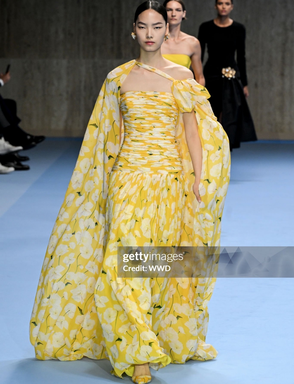 Model on the runway at Carolina Herrera RTW Spring 2025 as part of New York Ready to Wear Fashion Week on September 9, 2024 in New York, New York. (Photo by Giovanni Giannoni/WWD via Getty Images) Getty Image