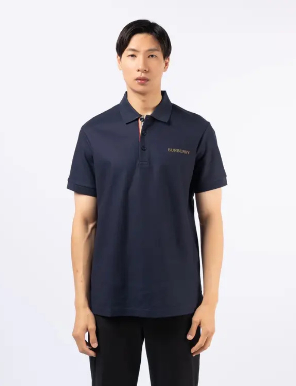 2. Burberry Hartford Logo Embroidered Polo Shirt