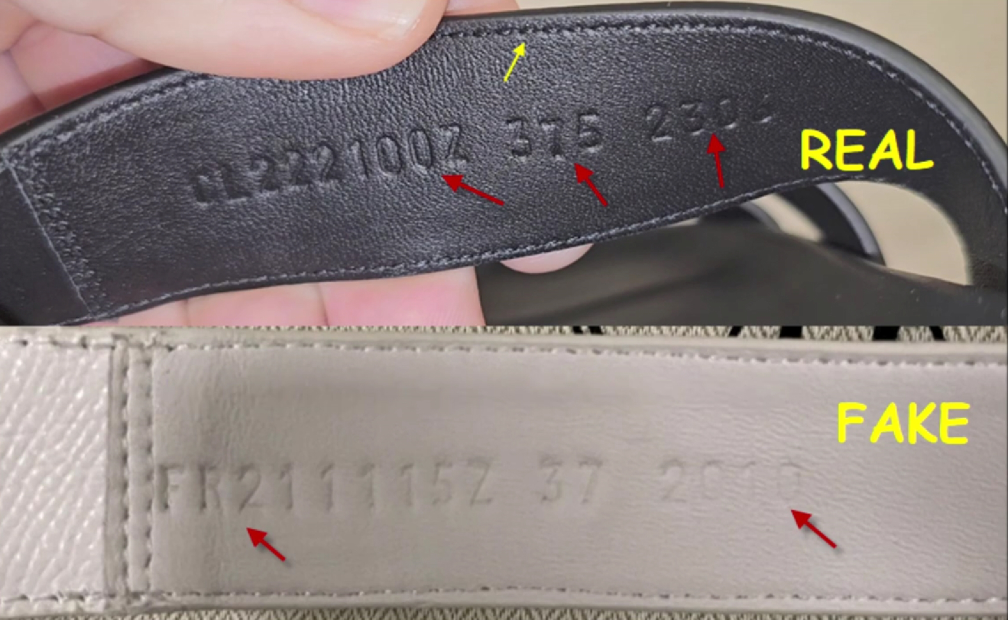 Serial number asli dan palsu (Sumber foto: Youtube)