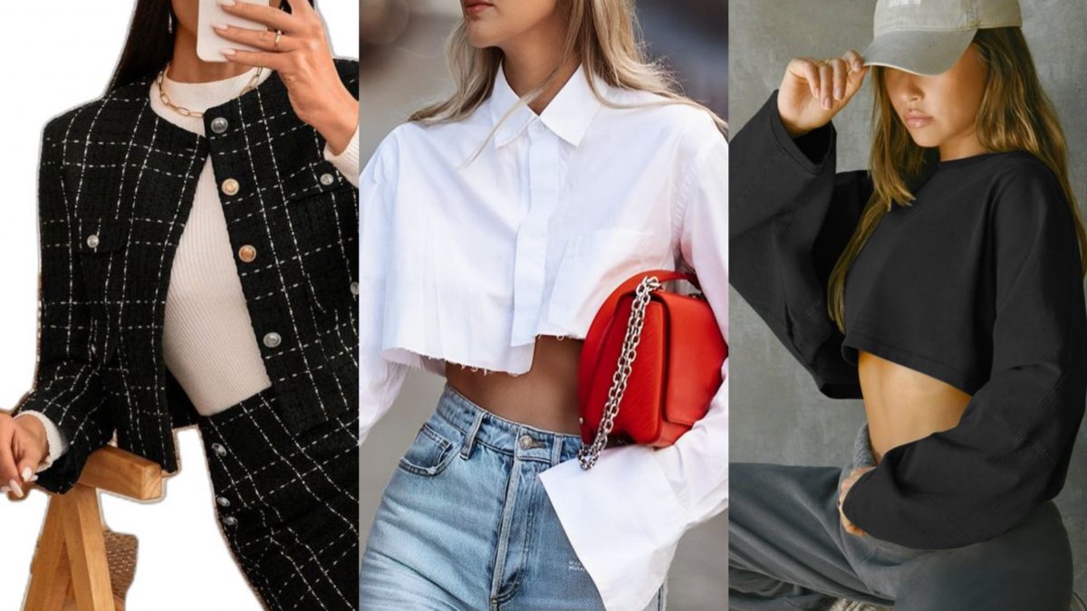 8 Long Sleeve Crop Top