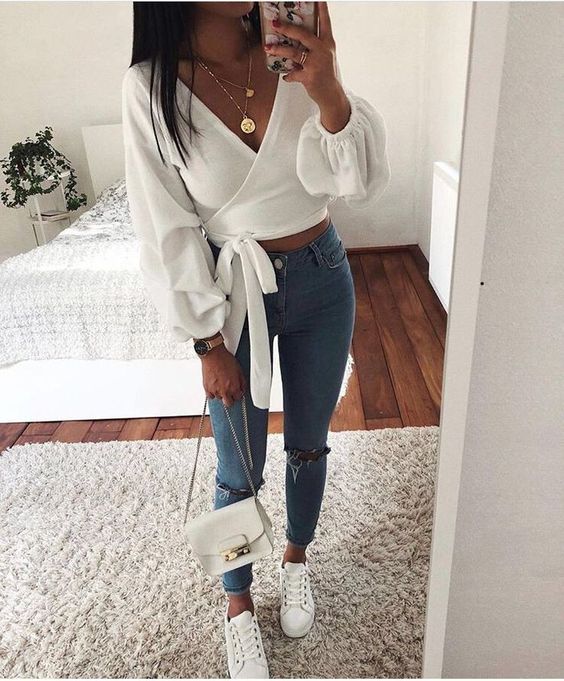 6. Wrap Crop Top