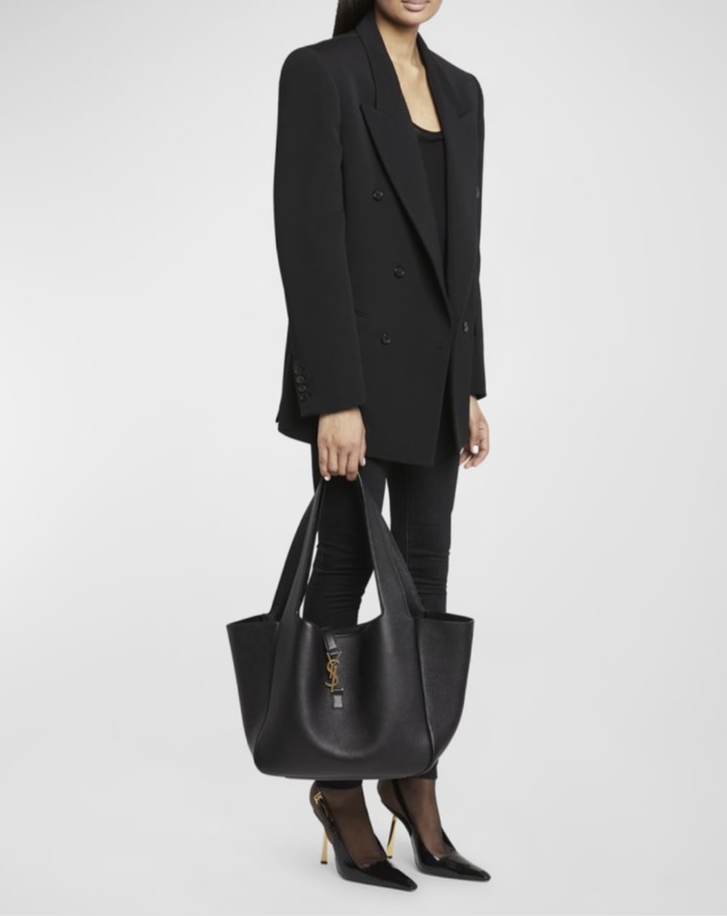 5. Saint Laurent Le 5 À 7 Bea Medium Hobo Bag Black