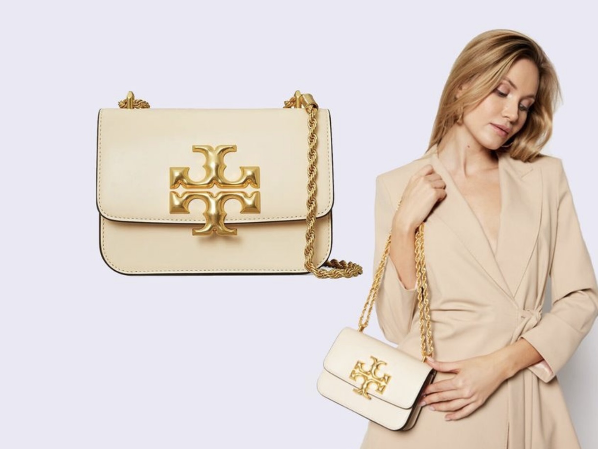 9. Tory Burch Eleanor Small Crossbody Bag New Cream
