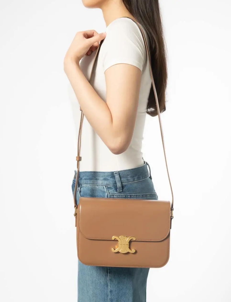 13. Celine Medium Triomphe Bag 