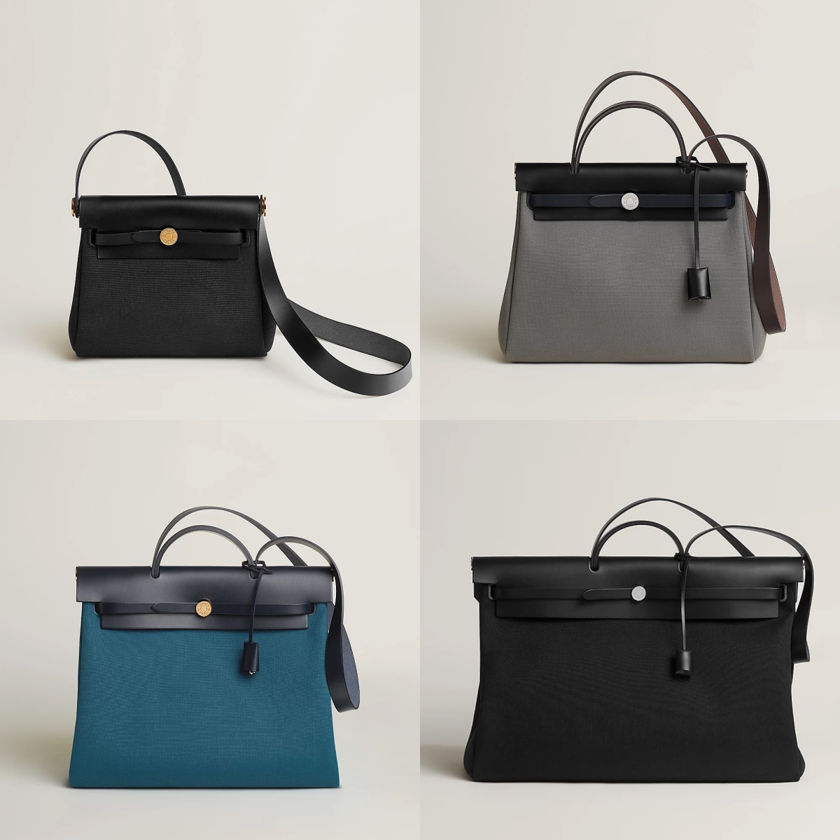 Ukuran tas, kiri - kanan, atas - bawah ukuran 20, 31, 39, dan 50