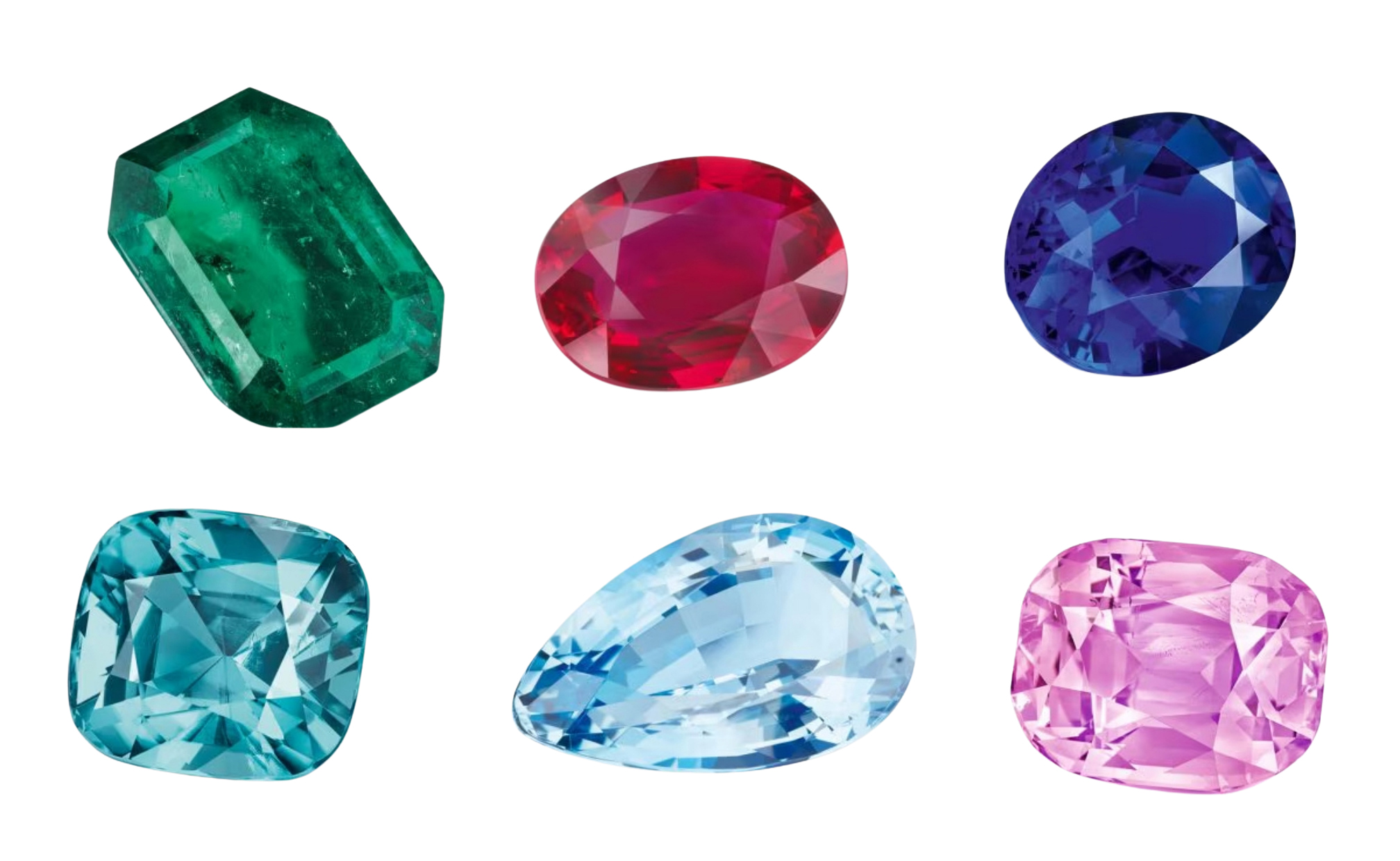 Batu berharga yang dipakai untuk membuat produk Van Cleef & Arpels (Sumber foto: www.vancleefarpels.com)