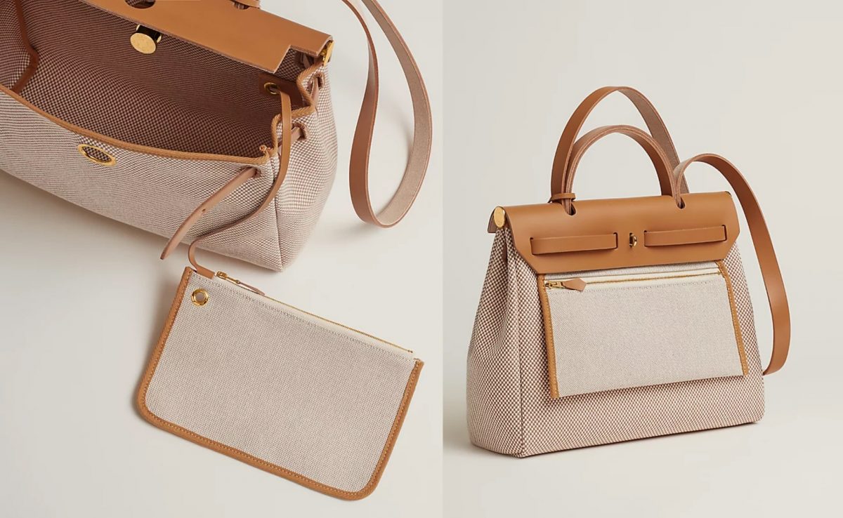 Fitur tas Herbag (Sumber foto: www.hermes.com)