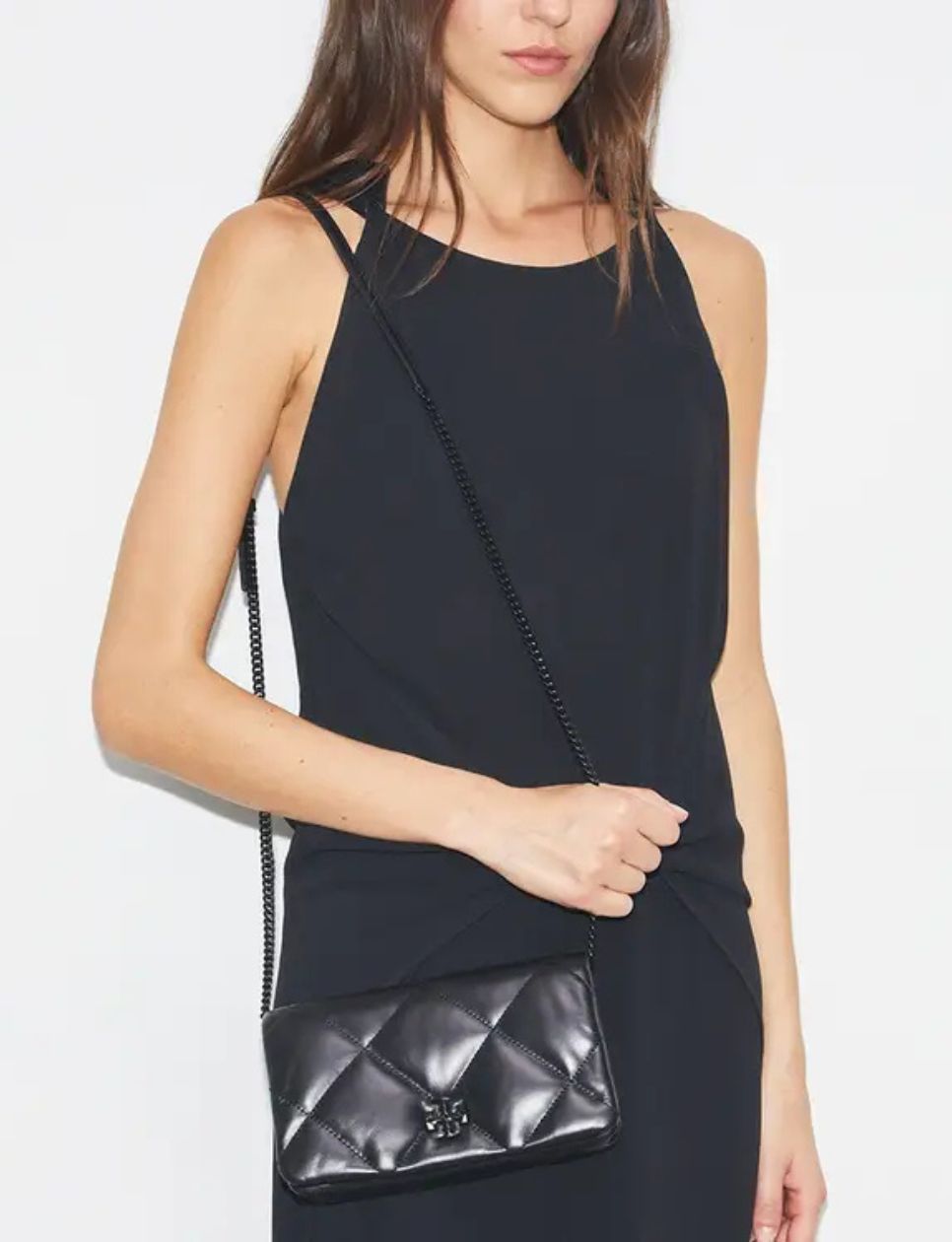 6. Tory Burch Kira Mini Diamond Quilt Crossbody Bag 