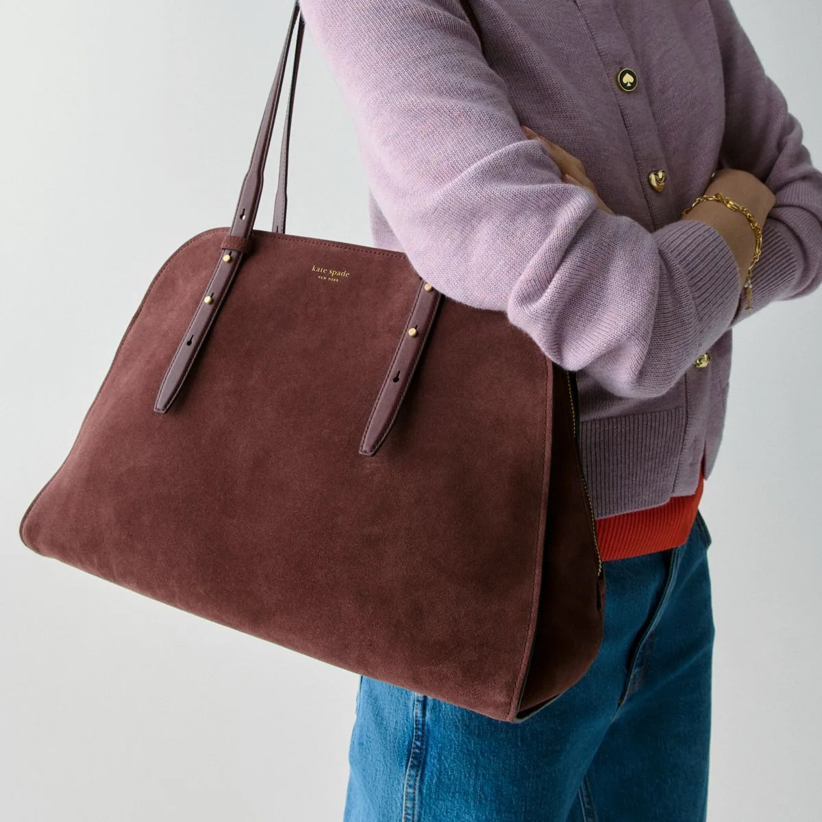 6. Suede Totebag