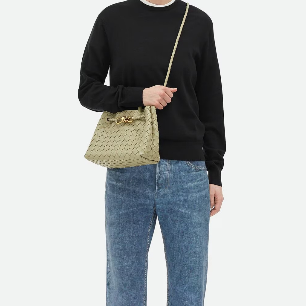 8. Braided Leather Bag