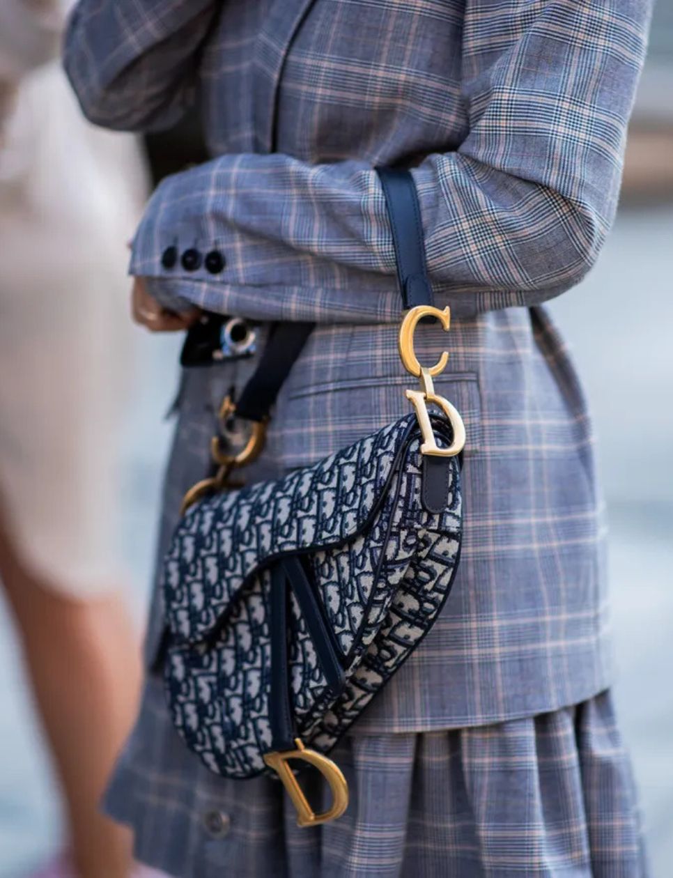 Dior Saddle Bag yang ikonis (sumber gambar: https://www.whowhatwear.com/dior-saddle-bag)