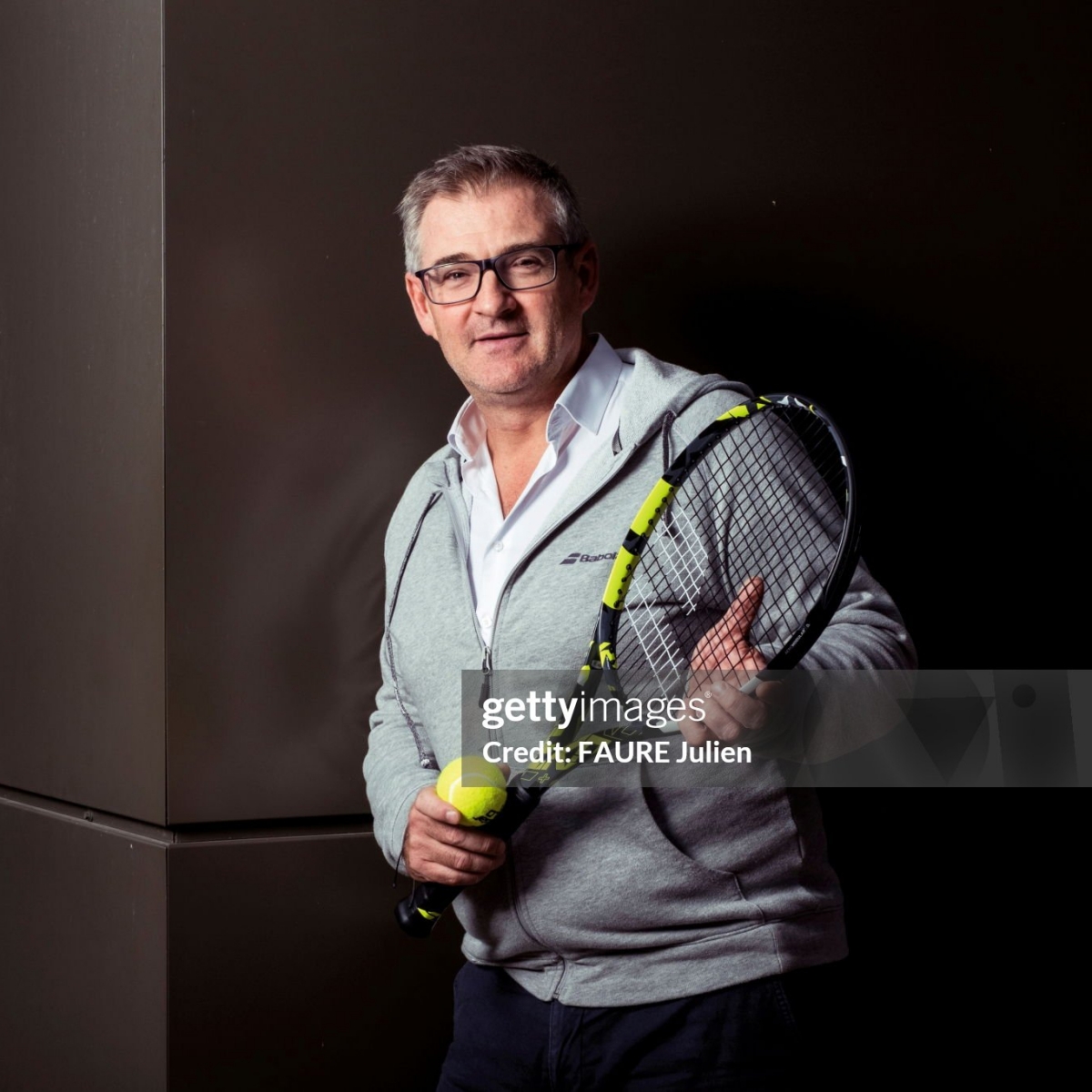 LYON, FRANCE - OCTOBER 16 : CEO of Babolat, Eric Babolat, specialising in the manufacture of sports equipment, is photographed for Paris Match on October 16, 2023 in Lyon, France. (Photo by Julien Faure/Paris Match via Getty Images)