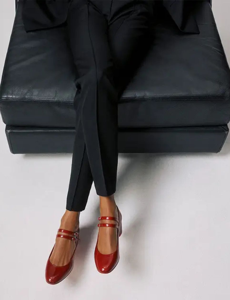 9. Christian Louboutin Miss Jane 55 Vog Patent Leather Mary Janes Pumps Loubi