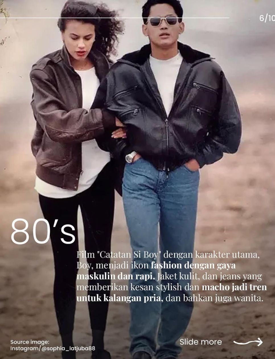 Fashion Indonesia di tahun 80-an (sumber gambar: instagram.com/jakartafashionhub)