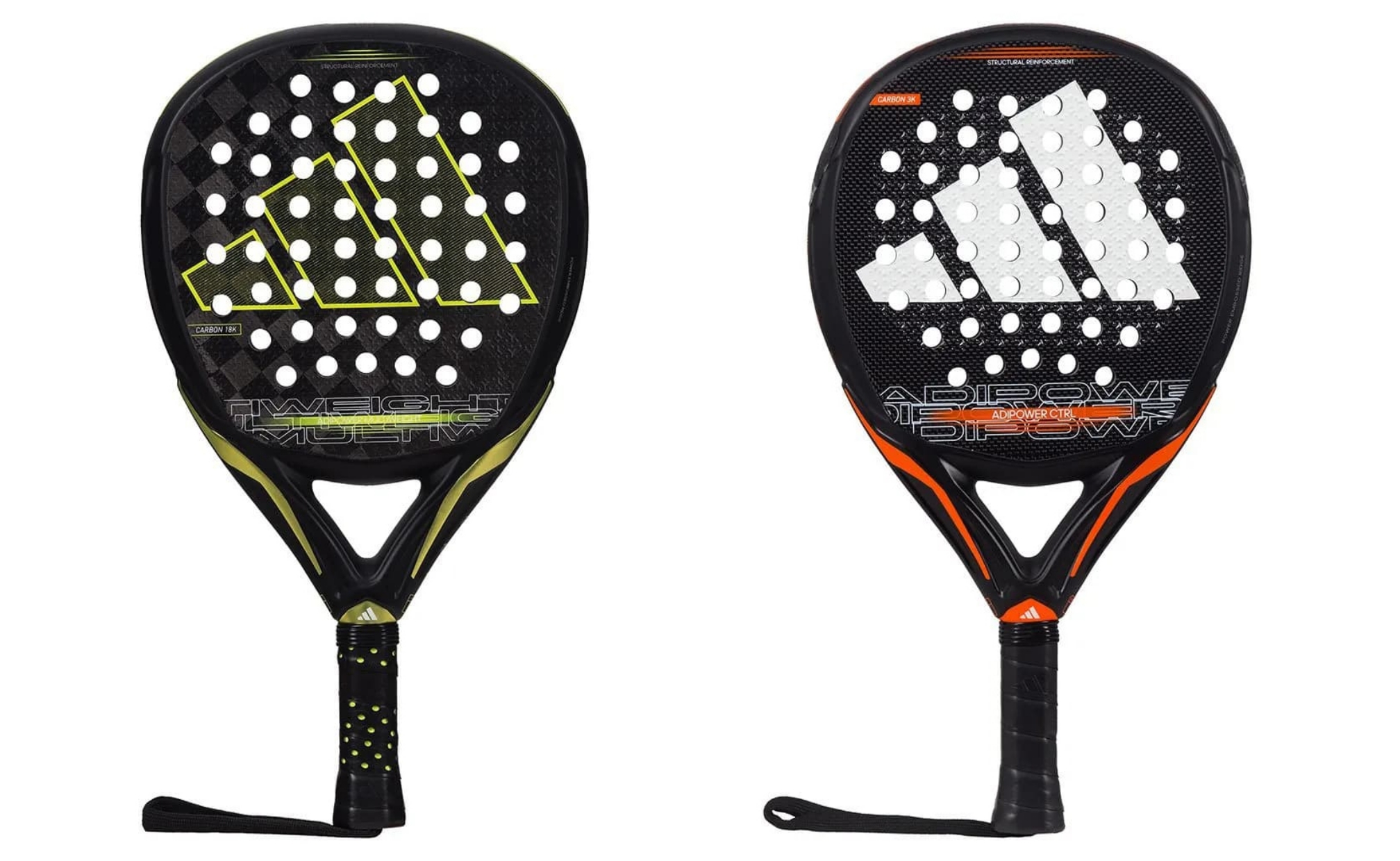 Adidas Adipower Multiweight 3.3 Padel Racket dan Adidas Adipower Ctrl 3.3 Padel Racket