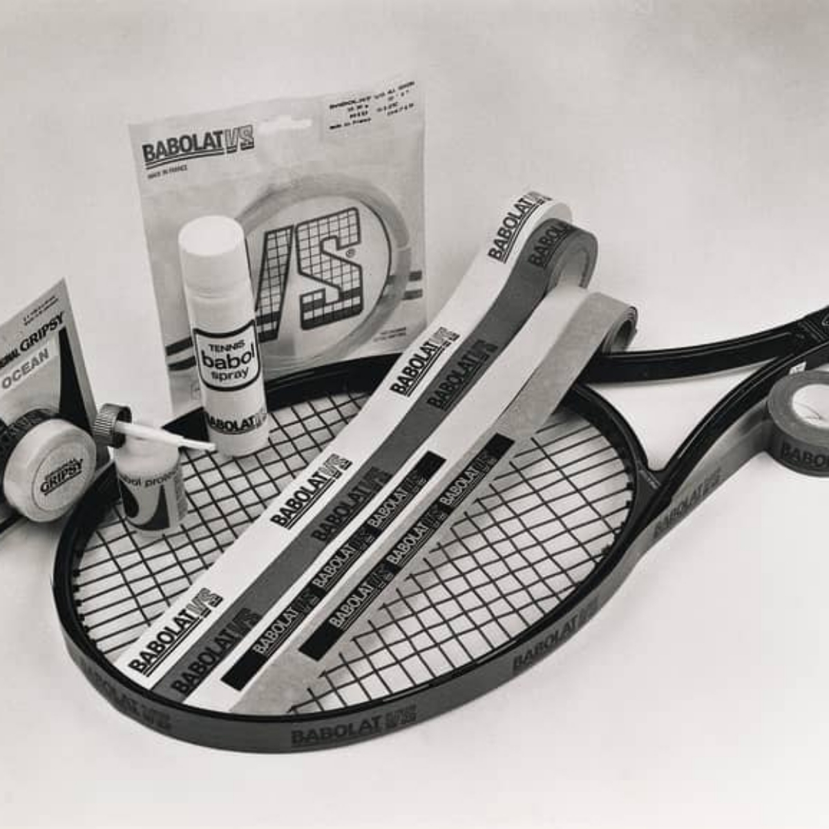 Aksesori raket Babolat 1960-an (Sumber foto: babolat-th.com)