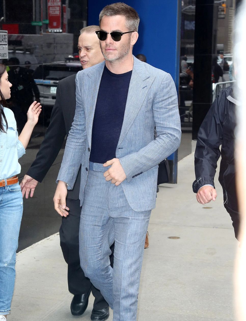 7. Suit with T-shirt