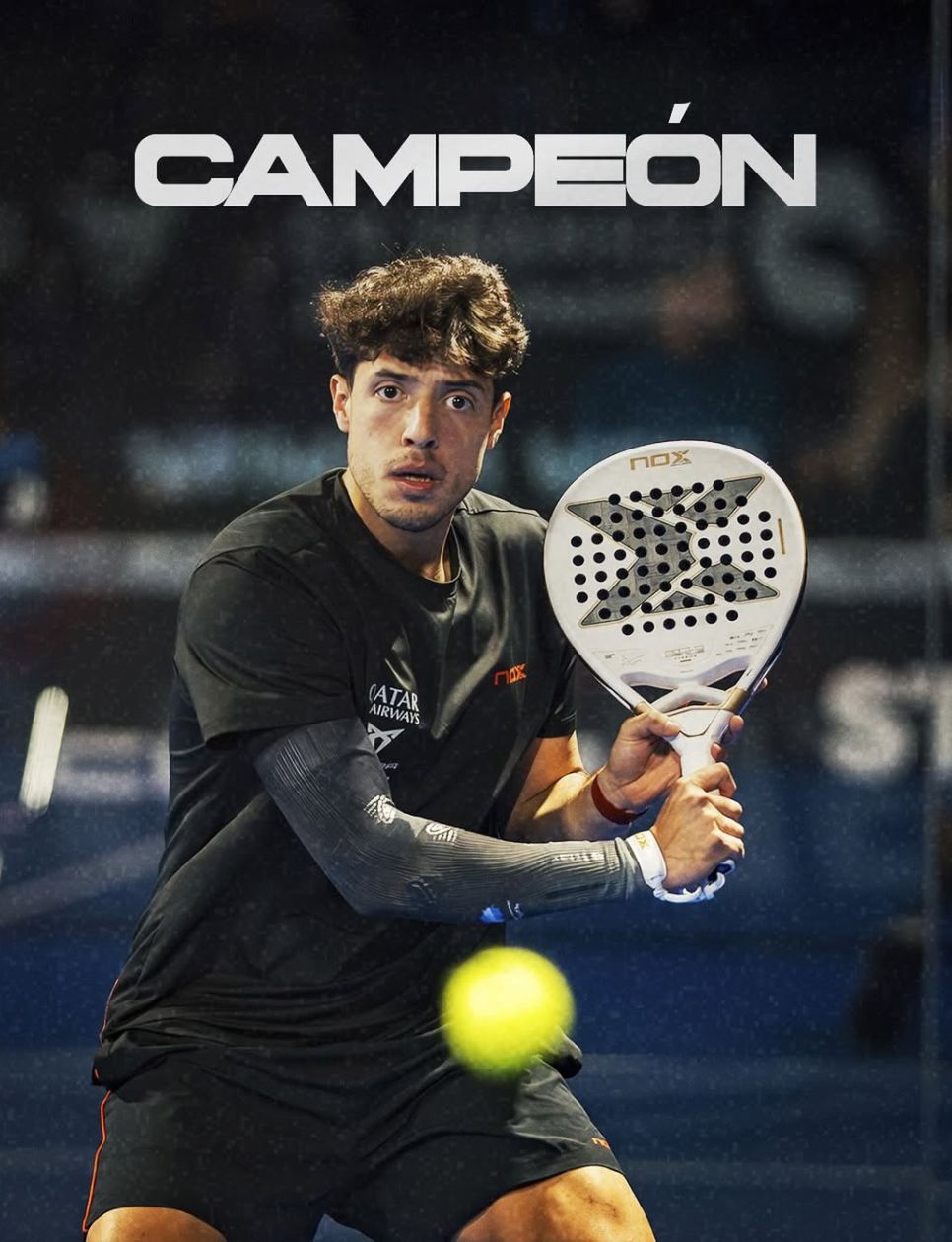 Agustin Tapia dengan raket Nox (sumber gambar: instagram.com/noxpadel)
