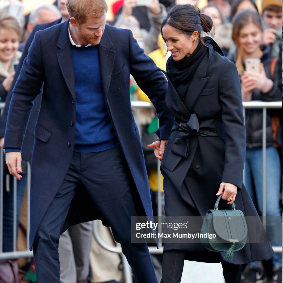 CARDIFF, UNITED KINGDOM - JANUARY 18: (EMBARGOED FOR PUBLICATION IN UK NEWSPAPERS UNTIL 24 HOURS AFTER CREATE DATE AND TIME) Prince Harry and Meghan Markle visit Cardiff Castle on January 18, 2018 in Cardiff, Wales. (Photo by Max Mumby/Indigo/Getty Images)