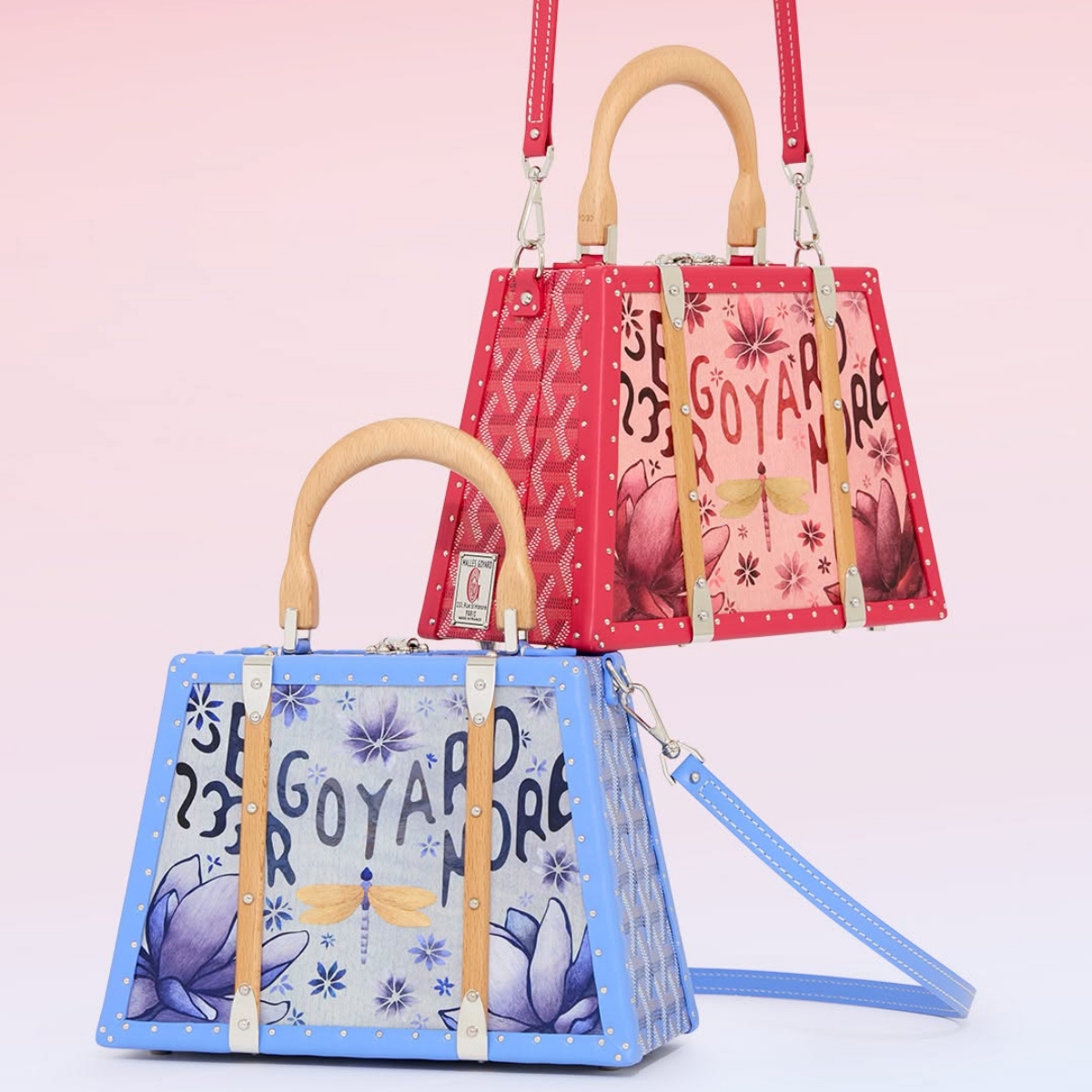 Saïgon Mini trunk bag (Sumber foto: Instagram/goyardofficial)