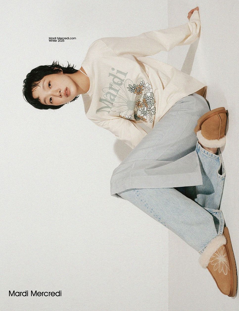 Kim Go Eun dalam campaign terbaru Mardi Mercredi (sumber gambar: instagram.com/mardi_mercredi_official)