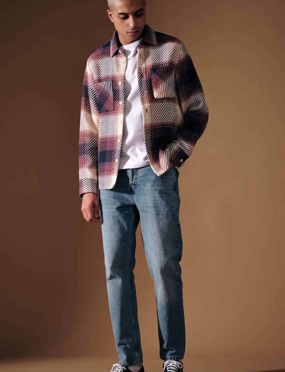 3. Plaid Shirt dan Denim