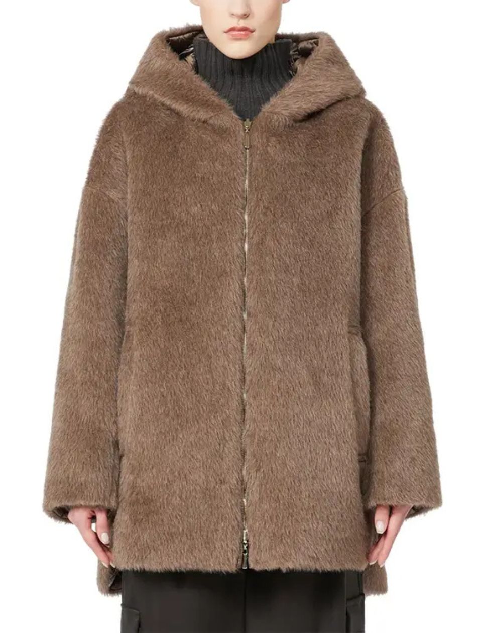 4. Max Mara Spacefe The Cube Reversible Jacket Brown