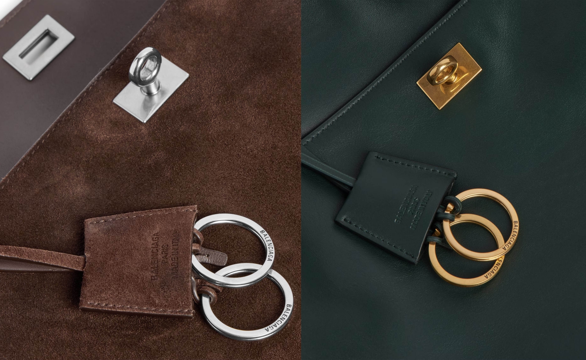 Hardware pada tas (Sumber foto: www.balenciaga.com dan www.balenciaga.com)