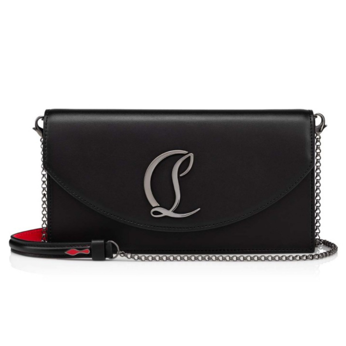 Logo pada front bag (Sumber foto: us.christianlouboutin.com)