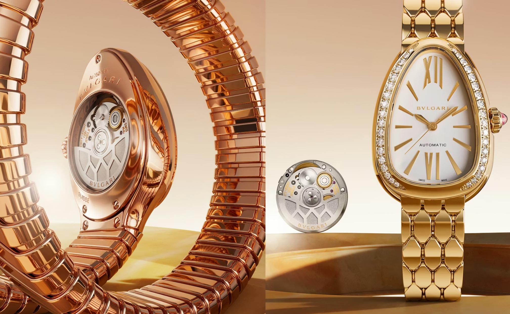 Material yang dipakai pada Bulgari Serpenti (Sumber foto: www.hodinkee.com)