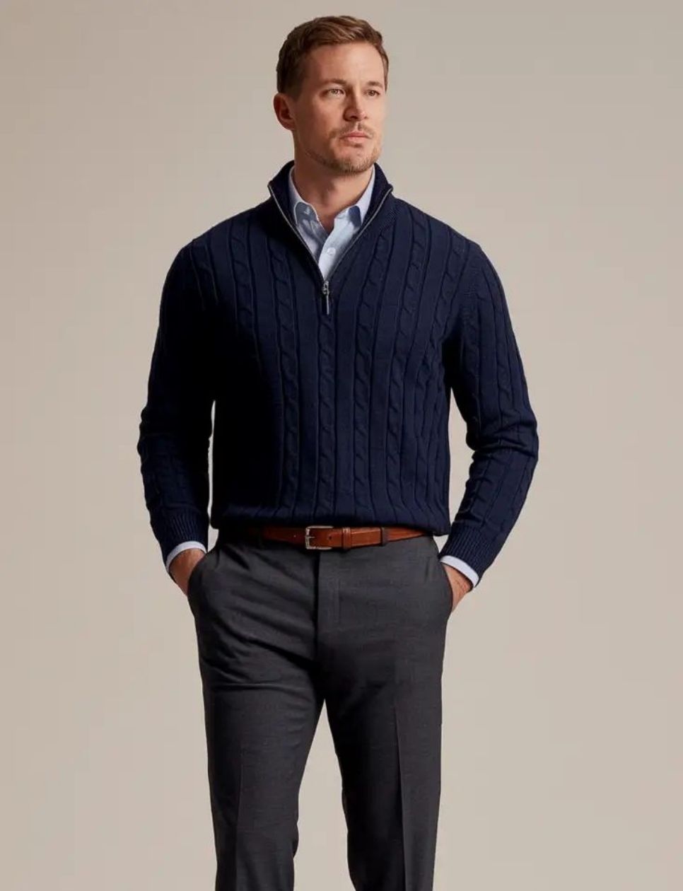 1. Smart Casual Knit