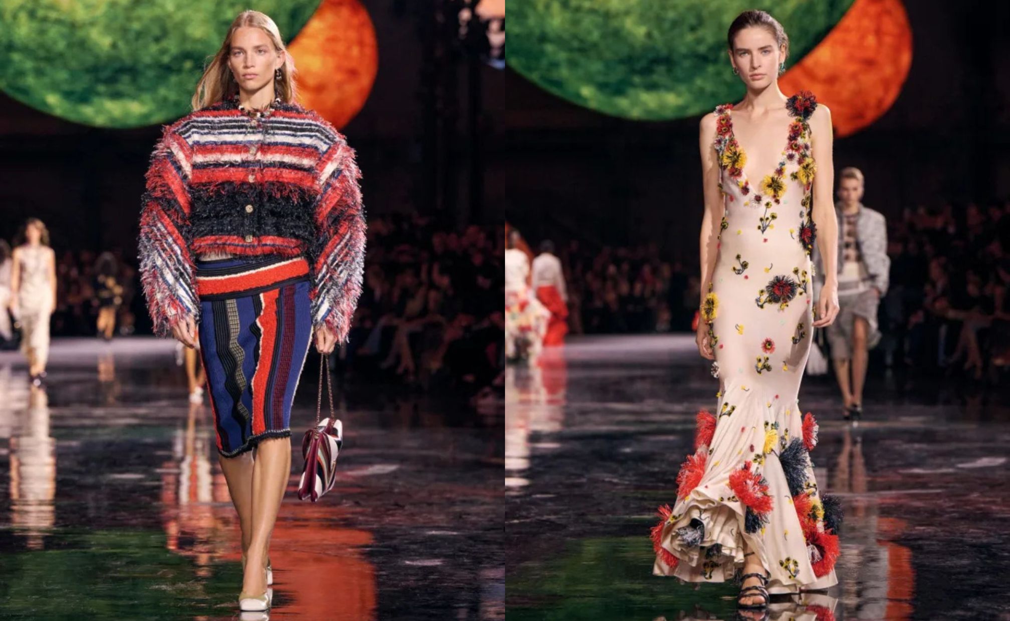 Permainan tekstur yang beragam (sumber gambar: https://www.chanel.com/id/fashion/koleksi/musim-semi-musim-panas-2026/)