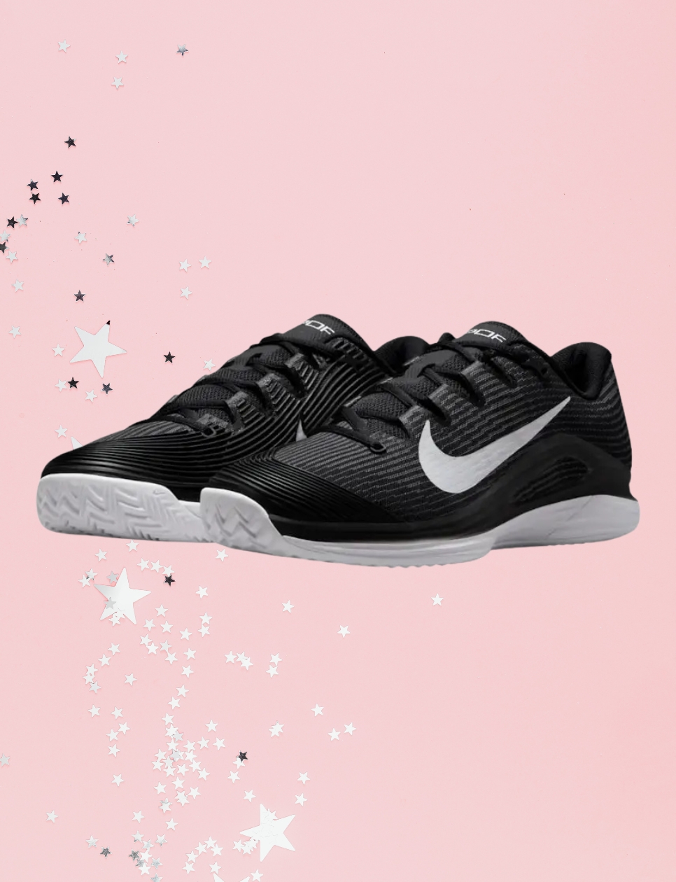 Nike Vapor 12 Tennis Shoes Black/Dark Smoke Grey/White Men