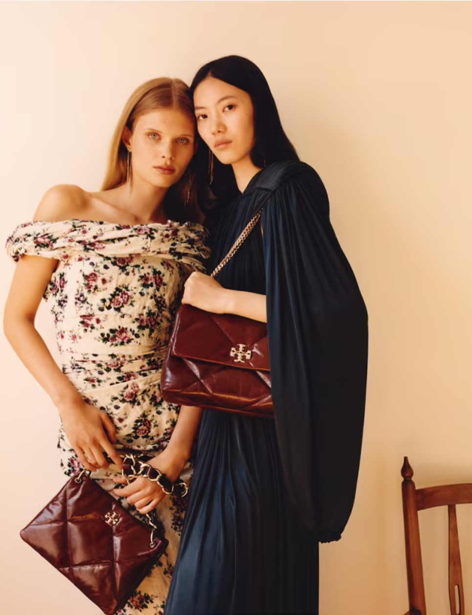 8. Tory Burch Kira Diamond Quilt Small Convertible Shoulder Bag Deep Maroon