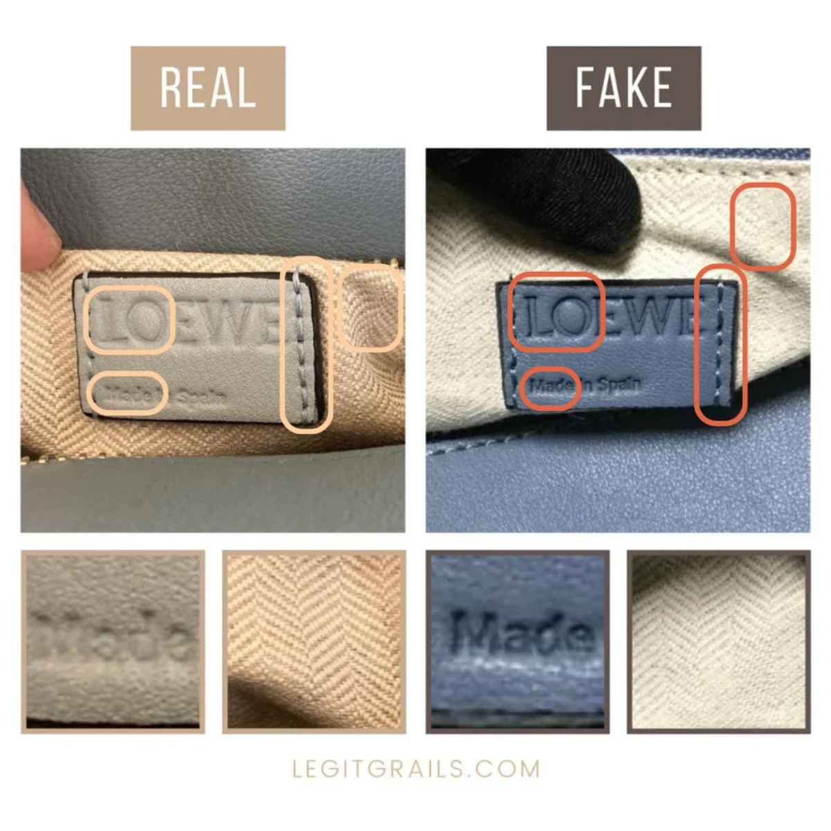 Label pada tas (Sumber foto: legitgrails.com)