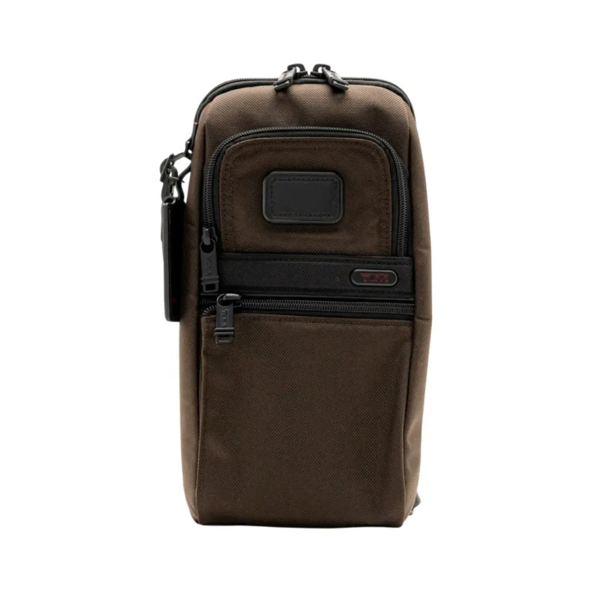 10. Tumi Compact Sling Bag Brown Black