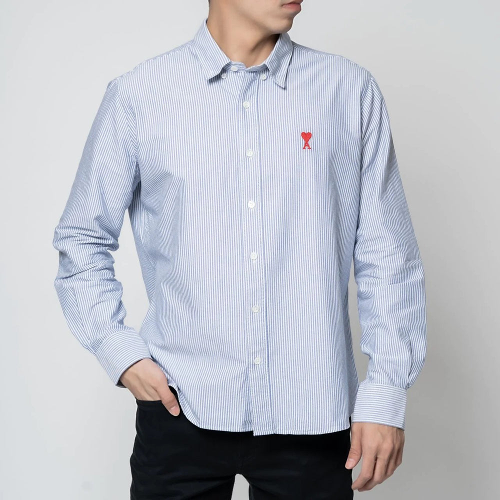 Ami de Coeur Button Down Shirt Gingham Check Black/White