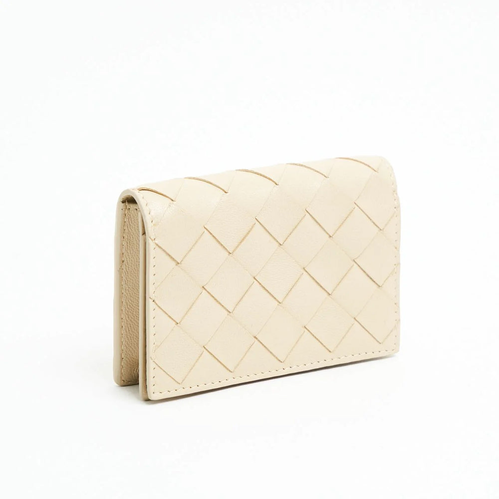 Bottega Veneta Intrecciato Business Card Case Porridge