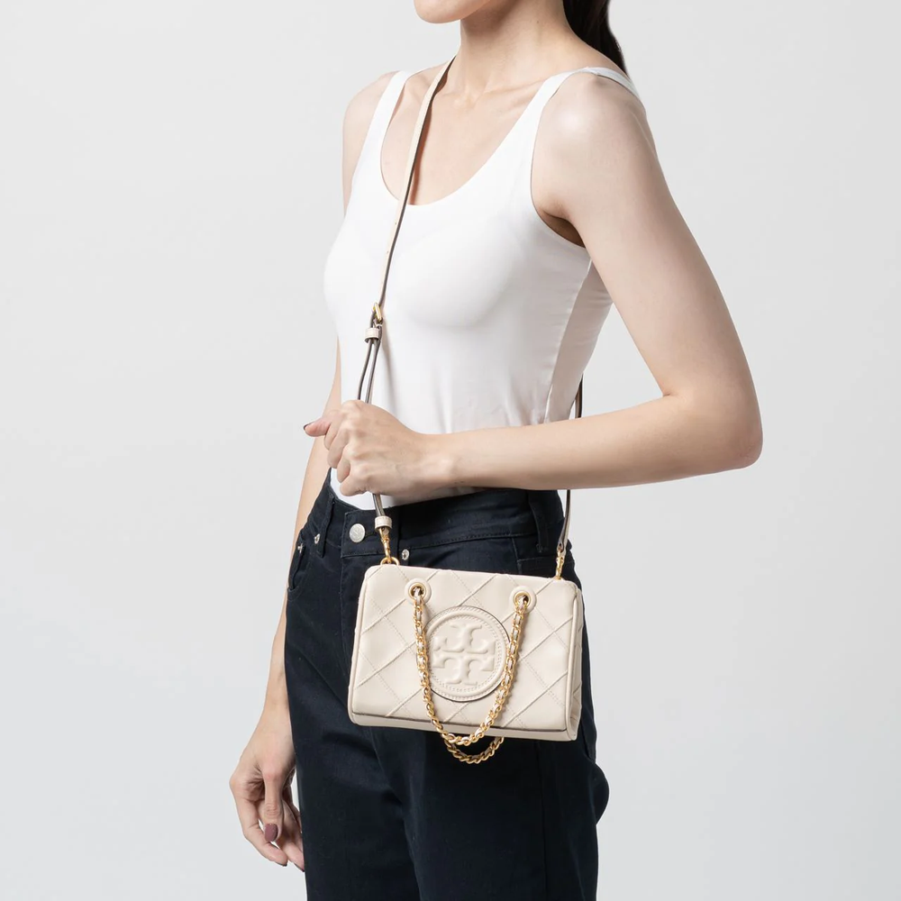 Fleming Soft Chain Mini Tote Bag New Cream