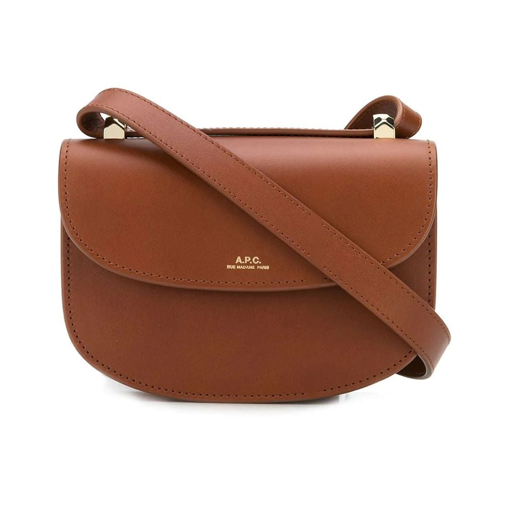 A.P.C Genève Mini Crossbody Bag Hazelnut Brown 